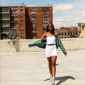 Two Piece WHITE Stretchy Set